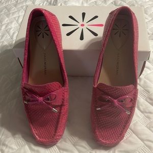 Pink snake Isaac Mizrahi shoes